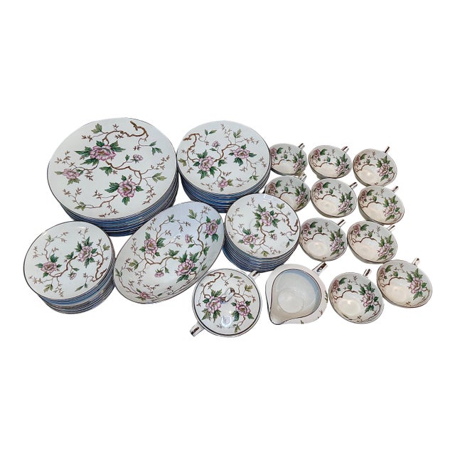 1950s Noritake "Chatham" Porcelain Dinner Service & Serving Suite for Ten (54 Pcs) For Sale