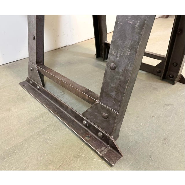 Industrial Riveted Coffee Table, 1960s For Sale - Image 9 of 18