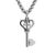 Modern James Avery 925 Sterling Silver Key of Faith Heart Cross Charm Pendant Necklace For Sale - Image 3 of 8