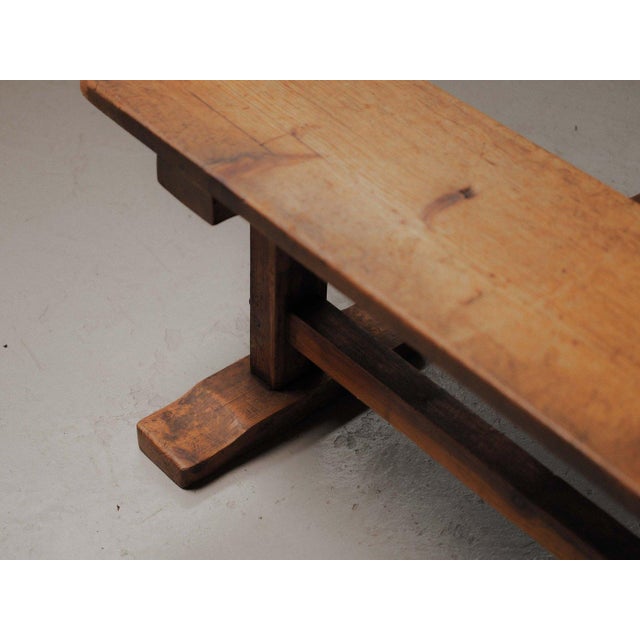 Pine Dining Table and Benches, France, 1970, Set of 3 For Sale - Image 13 of 18