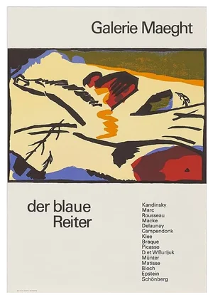 Kandinsky, Der blaue Reiter, 1962, Lithograph