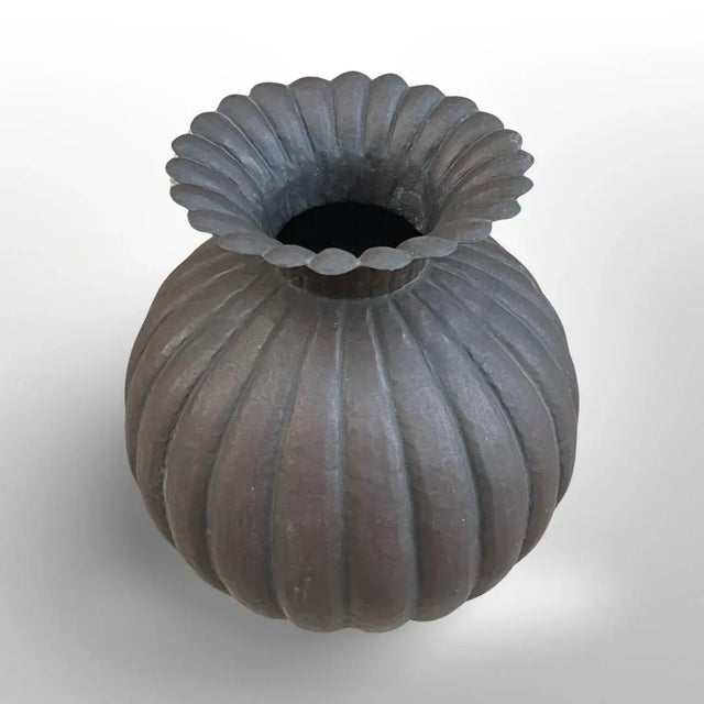 1960s 1960s Egidio Casagrande Italian Modernist Brass Urn For Sale - Image 5 of 9