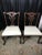 Carved Mahogany Chippendale Dining Chairs, Set of 6, White Faux Leather For Sale - Image 4 of 12