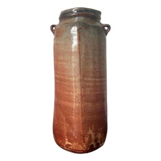 Tall Studio Pottery Ceramic Glazed Vase Warren Mackinzie For Sale