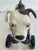 1920s 1920s Black and White Ceramic Toy Dog Figurine, Signed For Sale - Image 5 of 10