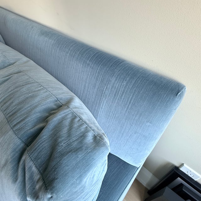 Baker Furniture Celestite Two Cushion Sofa; 2 available Created for Baker by Jean-Louis Deniot, this elegant sofa is...