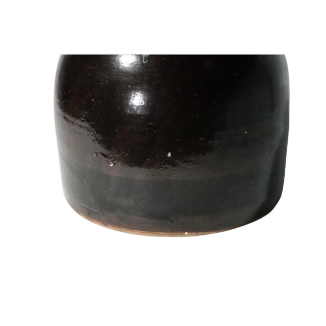 Antique Albany Brown Slip Ware Whiskey Jug Crock For Sale - Image 11 of 13