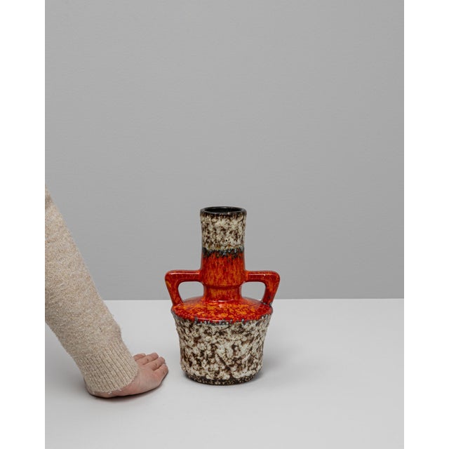 20th Century German Fat Lava Ceramic Vase For Sale - Image 17 of 18