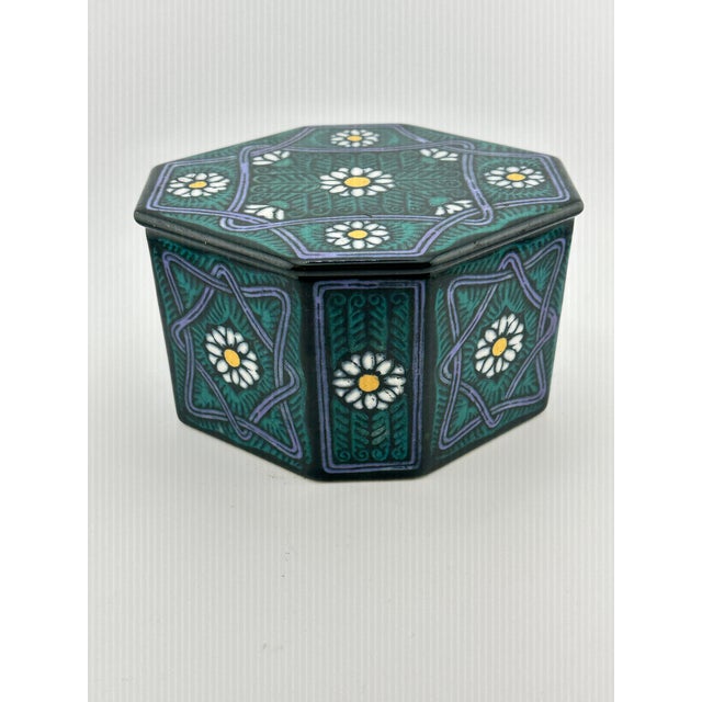 Antique German Ceramic Box For Sale - Image 4 of 10