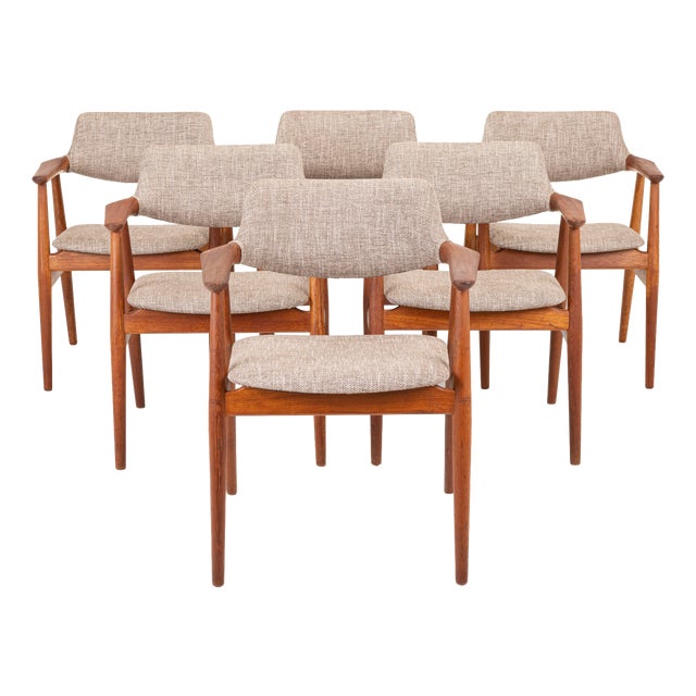 Vintage GM11 Dining Chairs from Glostrup Møbelfabrik, 1960s, Set of 6 For Sale