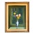 Oil Painting of Flowers in a Blue and White Vase For Sale