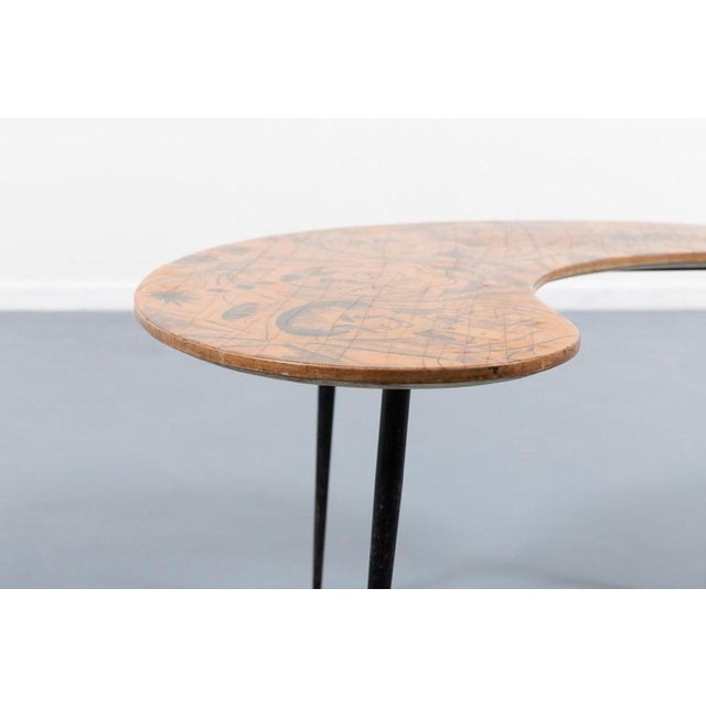 1950s Mid-Century Italian Sculptural Side Table, 1950s For Sale - Image 5 of 9