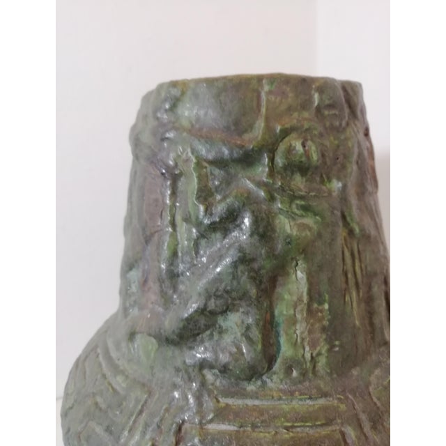 1960s Vintage Ceramic Vase with Battle Scenes, Italy, 1960s For Sale - Image 5 of 11