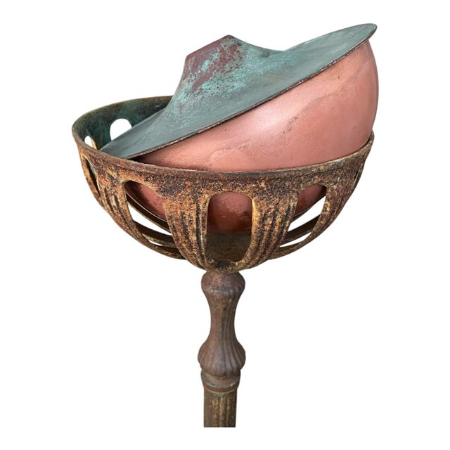 Antique Neoclassical Torchiere Oil Floor Lamps- Set of 2 For Sale - Image 10 of 11