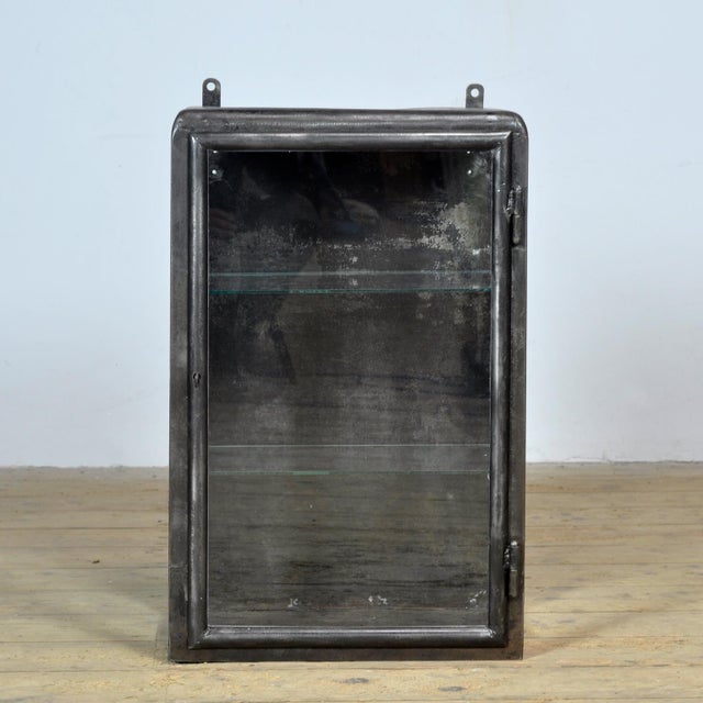 Industrial Iron Medicine Cabinet, 1930s For Sale - Image 3 of 14