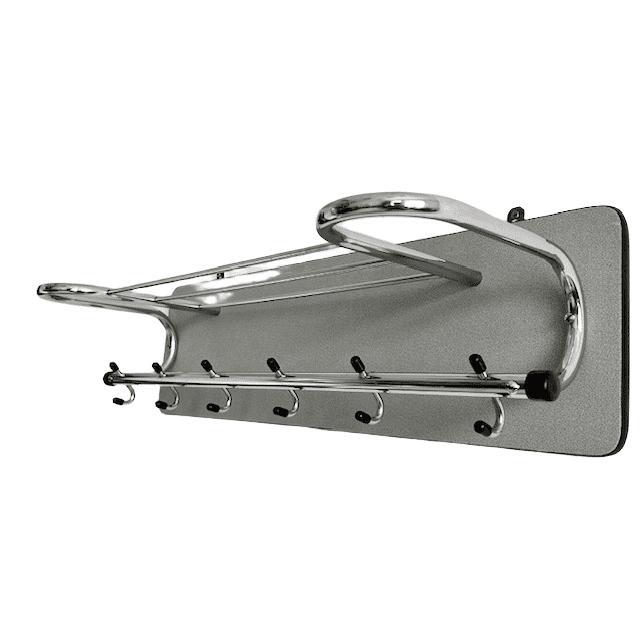 Wood Danish Chrome Coat Rack, 1960s For Sale - Image 7 of 9