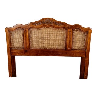 Vintage Dixie Queen/Full Size Cane Headboard For Sale