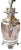 Antique Late 19th Century Silver-Plated Oil Lamp Converted to Table Lamp With Bird & Floral Decoration, 23" For Sale In Jacksonville, FL - Image 6 of 14
