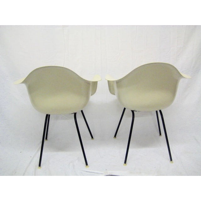 Eames Eames for Herman Miller Early Pair 1956 Shell Chairs Labeled For Sale - Image 4 of 11