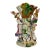 Mint Condition Vintage Fitz & Floyd "Old World Rabbits" 12" Ceramic Centerpiece Vase For Sale