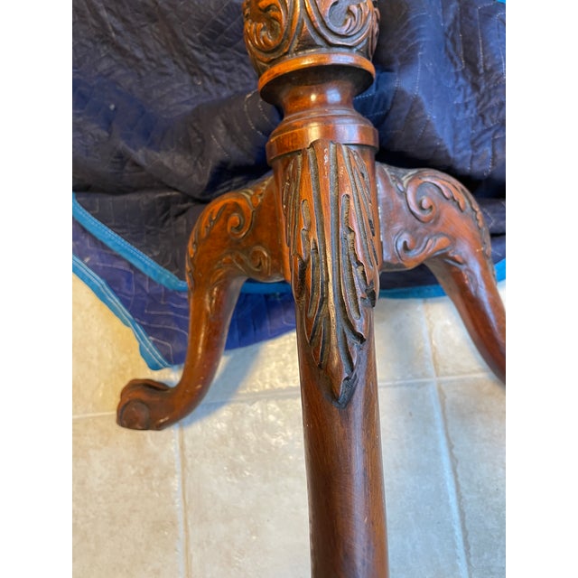 Late 19th Century Victoria Era Chippendale Style Piecrust Tea Table For Sale - Image 4 of 8