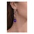 Bochic “Capri” Vintage Sapphire, Amethyst & Peridot Earrings Set In 18K Gold For Sale - Image 4 of 9