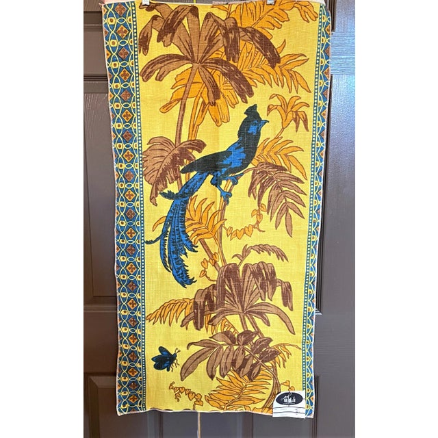 Mid-Century Modern Vintage 1960s Designer Textile - Frameable Art by House of Van Luit For Sale - Image 3 of 7