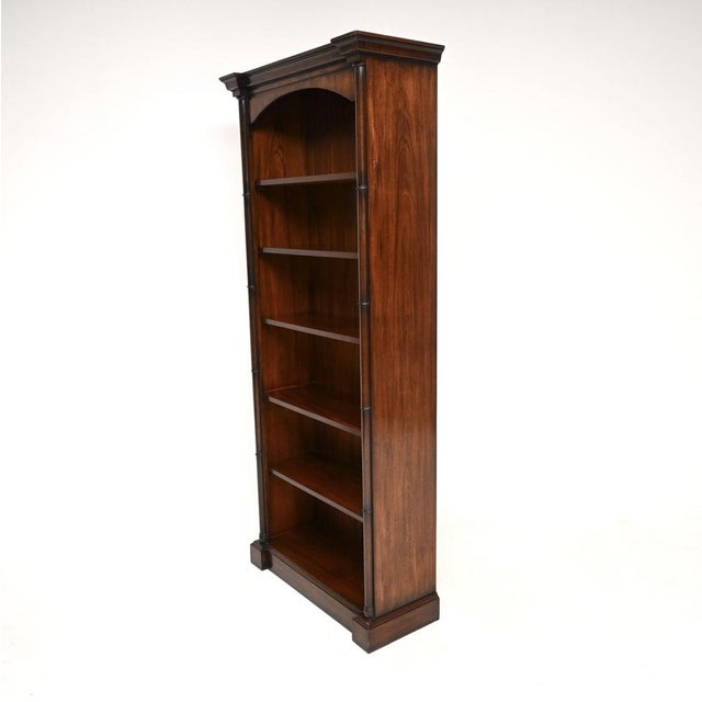 1950s Antique Georgian Style Open Bookcase, 1950s For Sale - Image 5 of 10