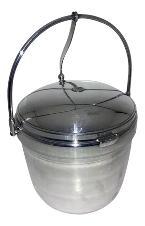 Cresent Silverplate Swing Top Ice Bucket