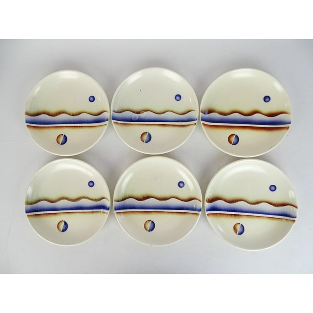 Antique 1920's French Art Deco Porcelain Plates - Set of 6 For Sale - Image 15 of 15