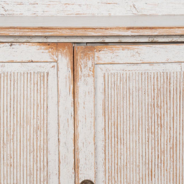 Early 19th Century Swedish Gray Painted Sideboard Buffet Cabinet For Sale - Image 12 of 13