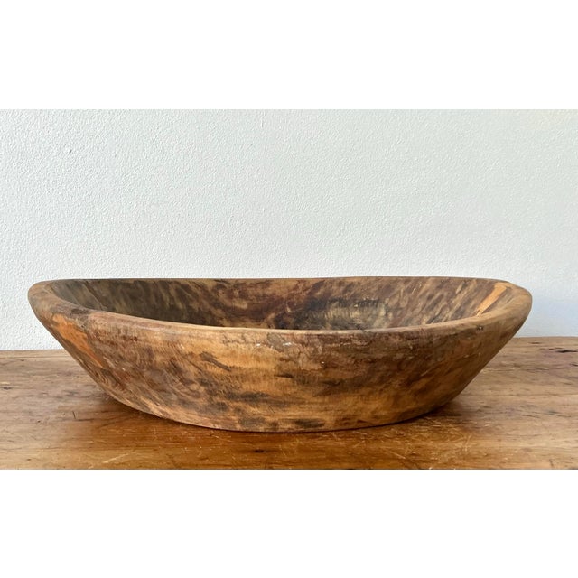 Vintage Boho Teak Dough Bowl For Sale - Image 11 of 12