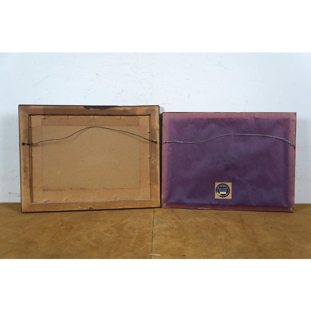 Early 20th Century Antique Currier & Ives Nautical Maritime Clipper Ship Lithographs Mahogany Frames, Set of Two For Sale - Image 12 of 12