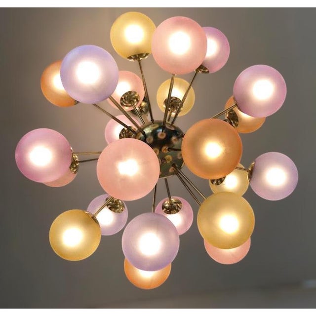 21st Century Nova Multicolor Murano Sputnik Chandelier by Fabio LTD For Sale - Image 9 of 10
