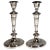 Art Nouveau Viennese Silver Candleholders by Rudolf Steiner, 1900s, Set of 2 For Sale
