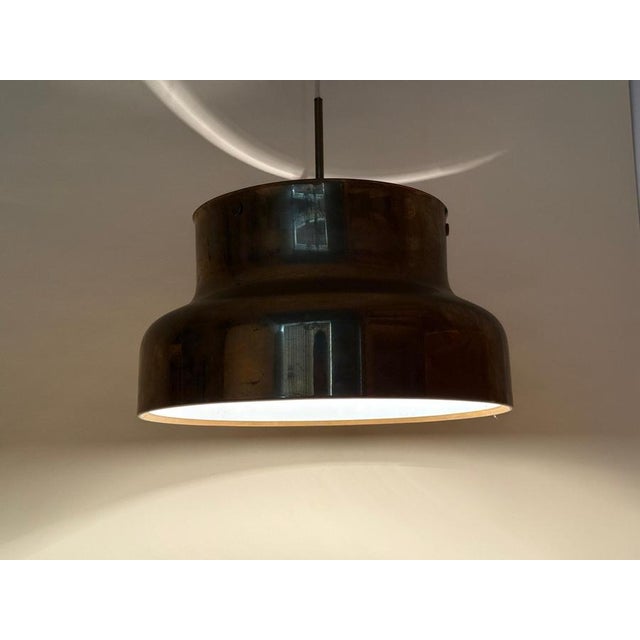 Swedish Brass Bumling Pendant Light by Anders Pherson for Atelje Lyktan, 1960s For Sale - Image 16 of 17