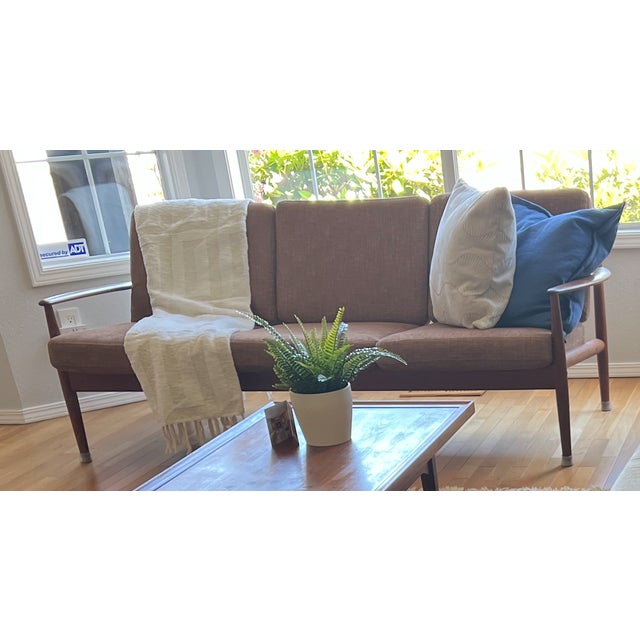 Mid-Century Modern 1960’s Mid Century Modern Danish Teak Sofa Designed by Grete Jalk For Sale - Image 3 of 6