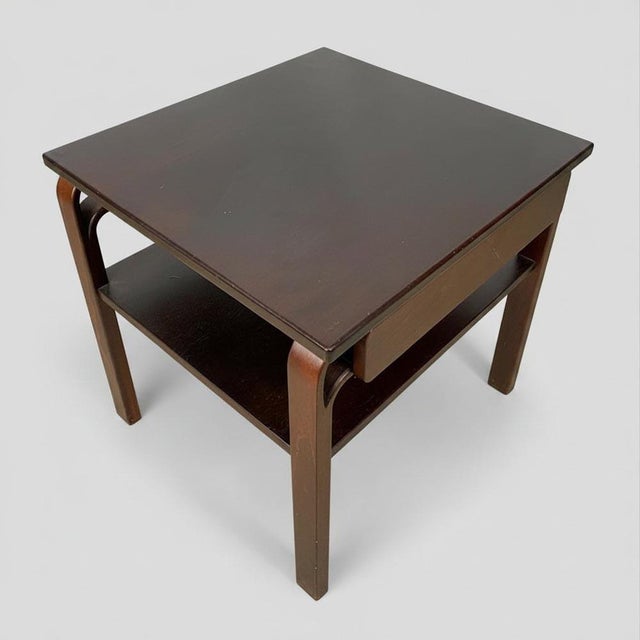 Nordic Side Tables in Wood, 1970s, Set of 2 For Sale - Image 9 of 13