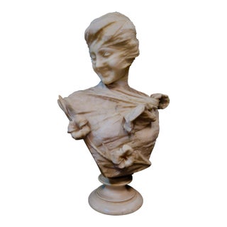 Late 19th Century Alabaster Sculpture by Emilio Fiaschi For Sale
