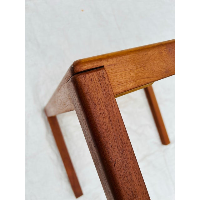 Wood 1970s Midcentury Vejle Stole Danish Modern End Table For Sale - Image 7 of 9