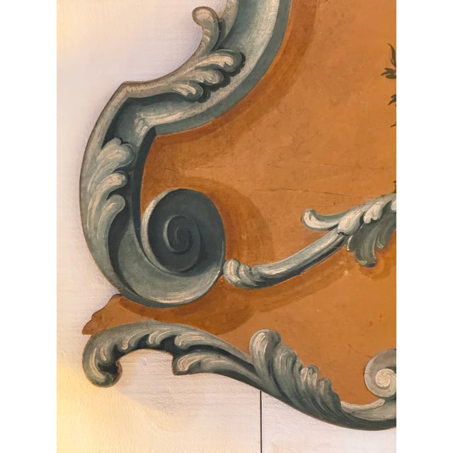 19th Century 18th Century Italian Painted Rococo Panel For Sale - Image 5 of 6
