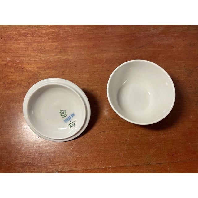 Elegant Royal Copenhagen sugar bowl with lid in the classic Blue Fluted Half Lace pattern, design #657. Hand-painted...