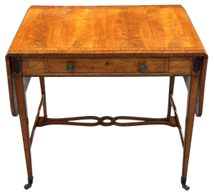 18th Century George Iii Sheraton Period Satinwood Sofa Table, 1790
