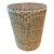 Vintage Woven Rattan Side Table For Sale