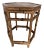 Hexagonal Bamboo End or Side Table For Sale