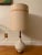 1960s Mid Century Teak and Ceramic Table Lamp Without Shade For Sale - Image 10 of 11