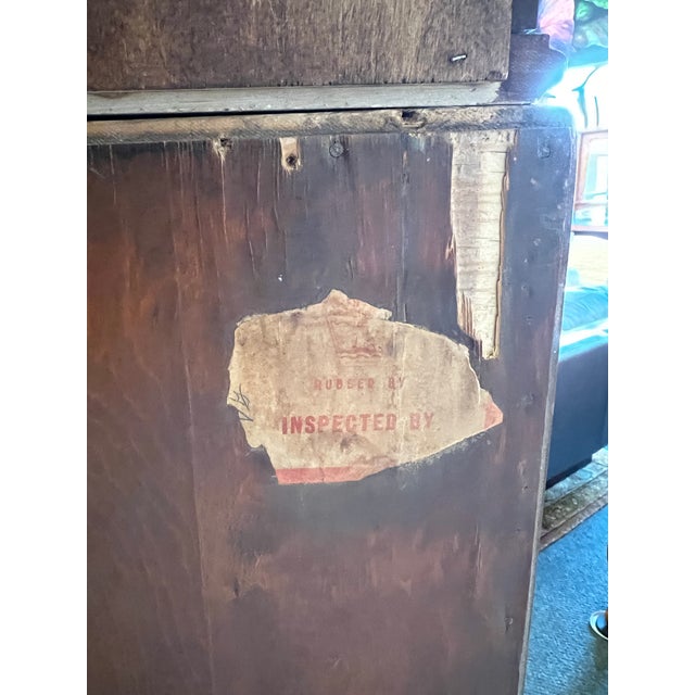 Vintage Monitor Furniture Company Chippendale Two Piece Secretary