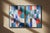 2020s 2026, Bauhaus Geometric Painting Diptych, Below the Sea Level, Acrylic Paint on Watercolor Paper by Natalia Roman For Sale - Image 5 of 10