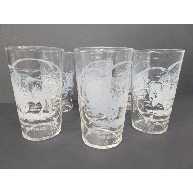 Vintage Buffalo New York Etched Drinking Glasses Set of 6 Chairish