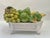 French Italian Majolica Mid-Century Ceramic Fruit Centerpiece Basket For Sale - Image 3 of 11